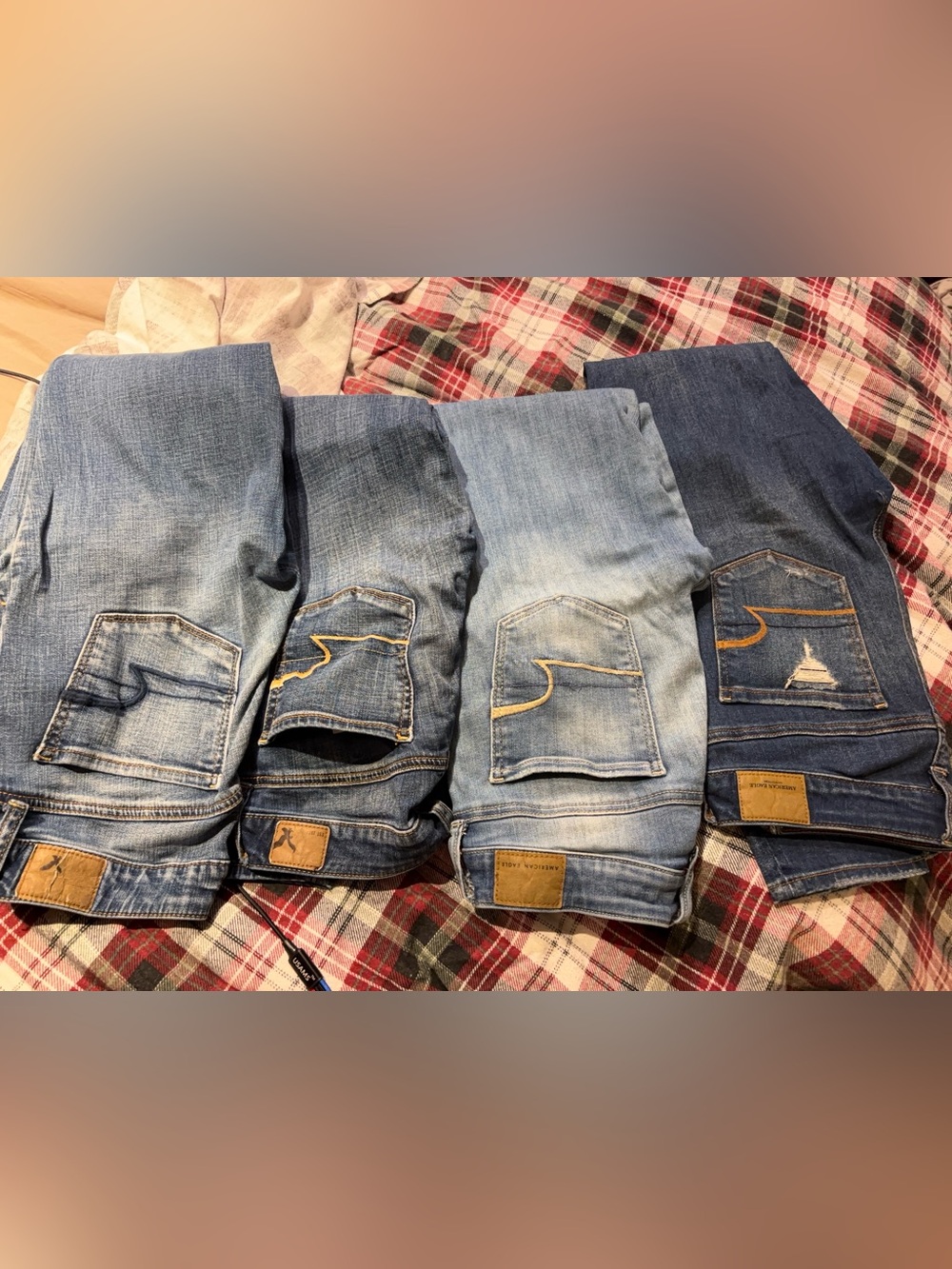 4 American Eagle jeans, size 4 long